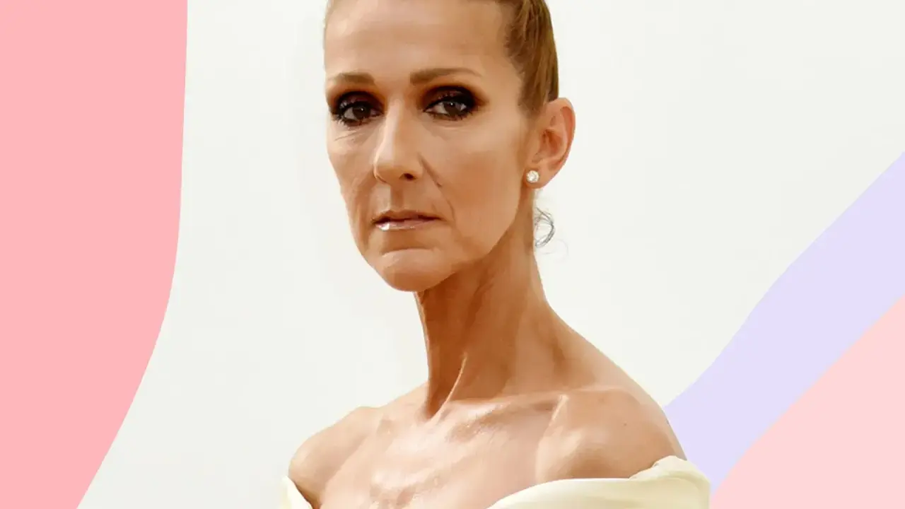 Celine Dion, con un'espressione pensierosa, affronta la sua malattia con forza.