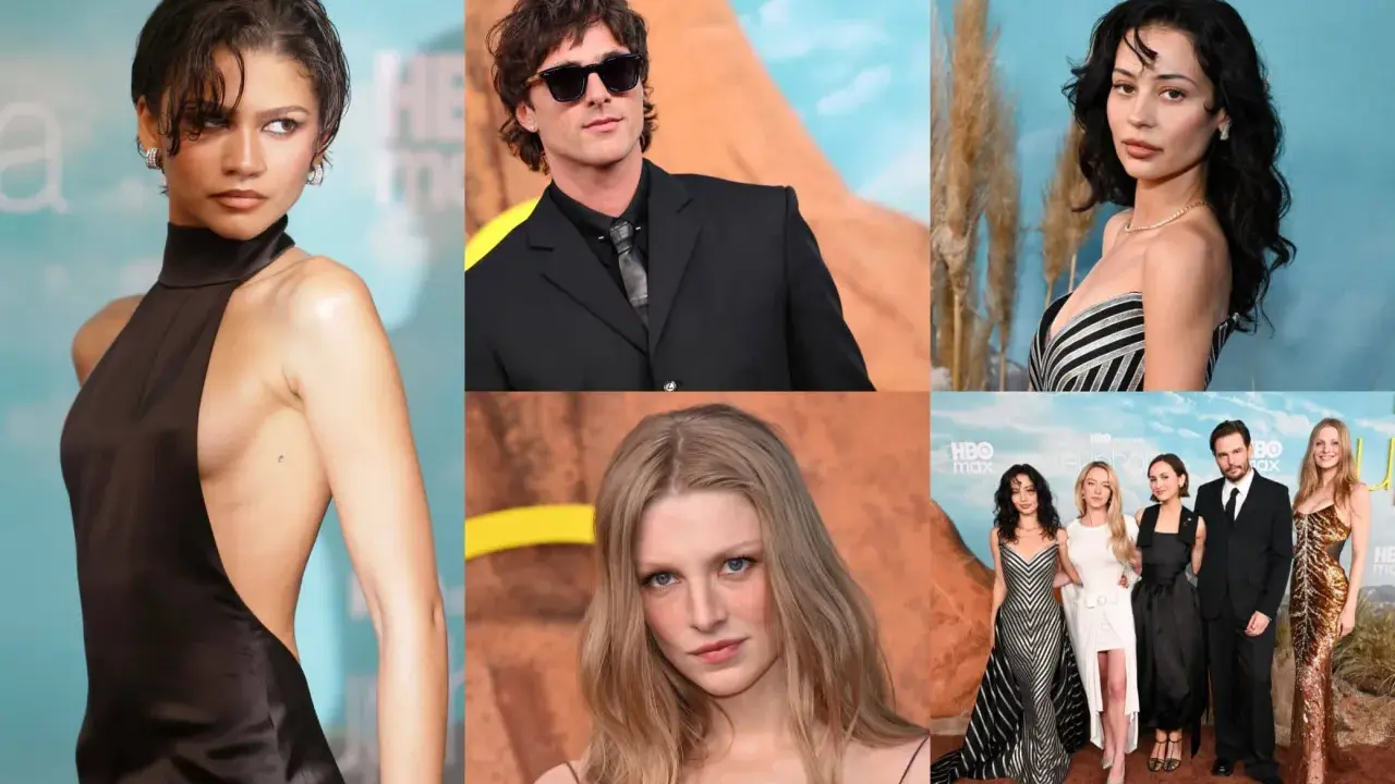 Il cast di Euphoria riunito: Zendaya, Jacob Elordi, Alexa Demie, Hunter Schafer e altri.