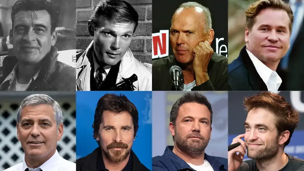 Otto attori che hanno interpretato Batman: Adam West, Michael Keaton, Val Kilmer, George Clooney, Christian Bale, Ben Affleck, Robert Pattinson e Lewis Wilson.