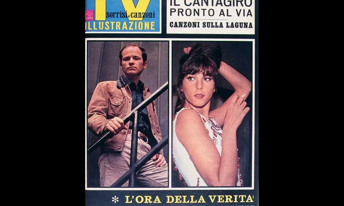 Gino Paoli e Stefania Sandrelli, icone di un'epoca, in copertina per "L'Ora della Verità".