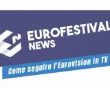 Logo "Eurofestival News" con testo "Come seguire l'Eurovision in TV".