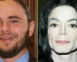 Michael Jackson e uno dei suoi figli, Prince Michael Jackson I, fianco a fianco.