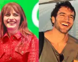 Annalisa e Francesco Muglia sorridono felici, uno sul palco con giacca rossa, l'altro in spiaggia.
