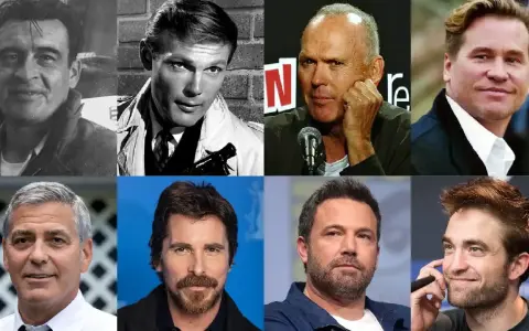 Otto attori che hanno interpretato Batman: Adam West, Michael Keaton, Val Kilmer, George Clooney, Christian Bale, Ben Affleck, Robert Pattinson e Lewis Wilson.