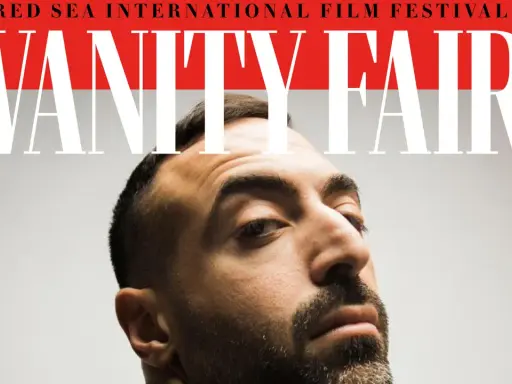 Mohammed Al Turki, protagonista di Vanity Fair per il Red Sea International Film Festival, con uno sguardo intenso.