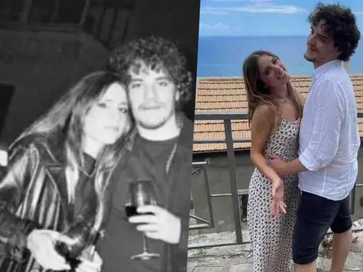 Angelina Mango e il suo fidanzato, un abbraccio affettuoso con vista mare.