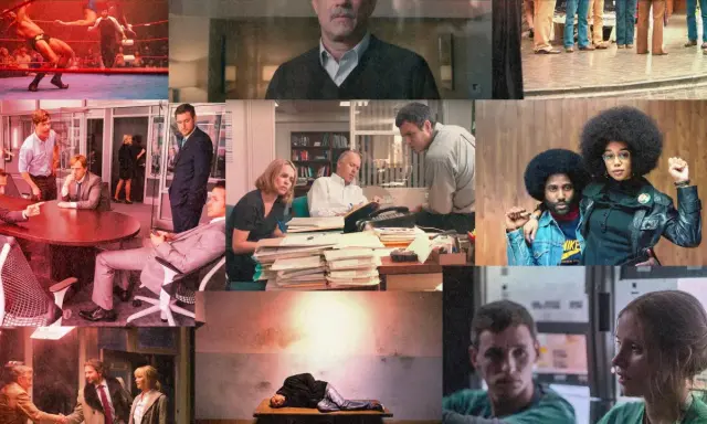 Collage di scene da film: wrestler, uomini d'affari, attivisti, medici. Storie vere che ispirano.