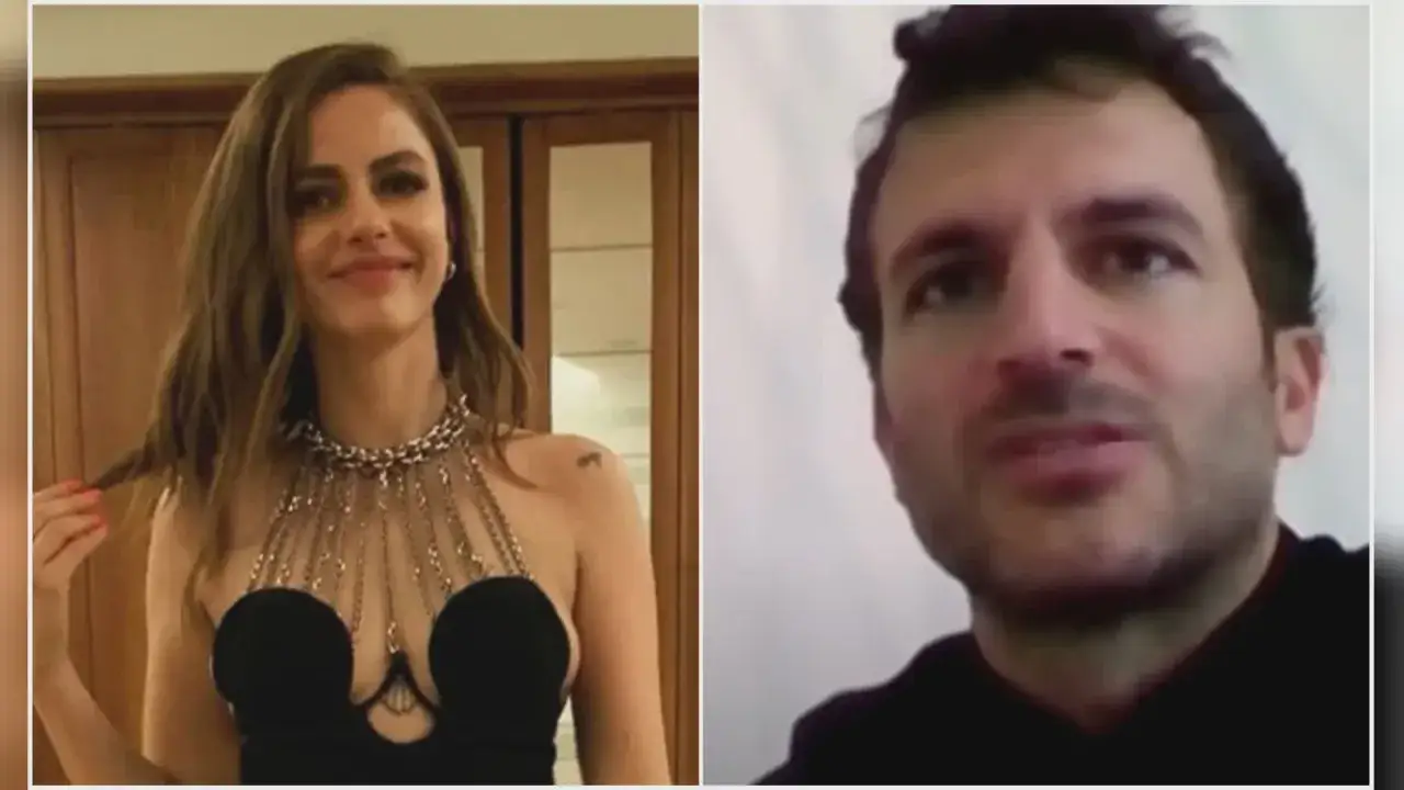 Annalisa sorride, con Francesco Muglia che parla in un'altra inquadratura.