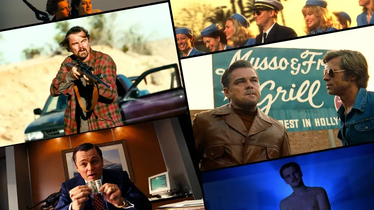 Montaggio di scene iconiche di film di Leonardo DiCaprio: da Titanic a Django Unchained, passando per The Wolf of Wall Street e C'era una volta a Hollywood.